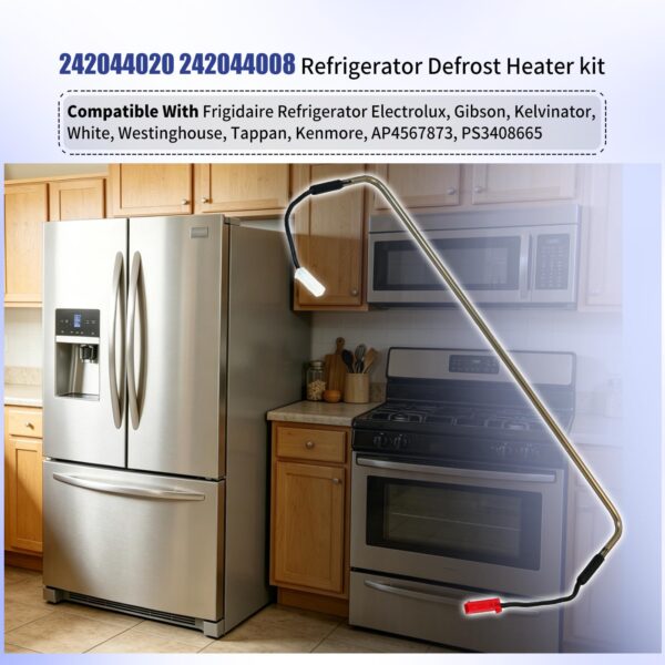 242044008 Refrigerator Defrost Heater Kit Fit Frigidaire Westinghouse - Image 5