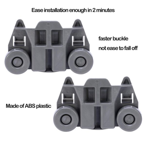Ken-more Elite Dishwasher Wheels Lower Rack Replacement Parts, Bottom Wheels Rack for Ken-more Elite Dishwasher.(4 Pack)