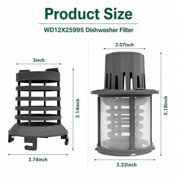 WD12X25995 Dishwasher Ultra Fine Filter and Basket Assembly PS16217023 Part - Image 6