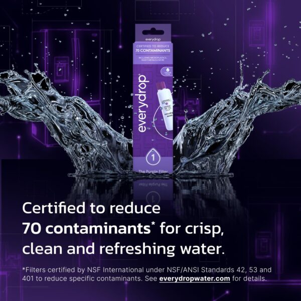 everydrop by Whirlpool Ice & Water Refrigerator Filter 1, Purple, EDR1RXD1 - Image 4