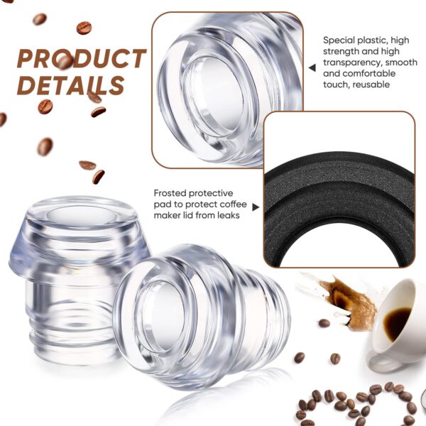 Knob Top and Washer Ring compatible with Farberware Percolator, 2 Sets - Image 4