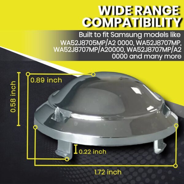 (2 Pack) Washer Pulsator Cap Replacement - Part Number DC66-00777A Highly Compatible with Samsung Washer Model Numbers 5788799, 3282678, AP5788799 and PS8753312 - Image 3