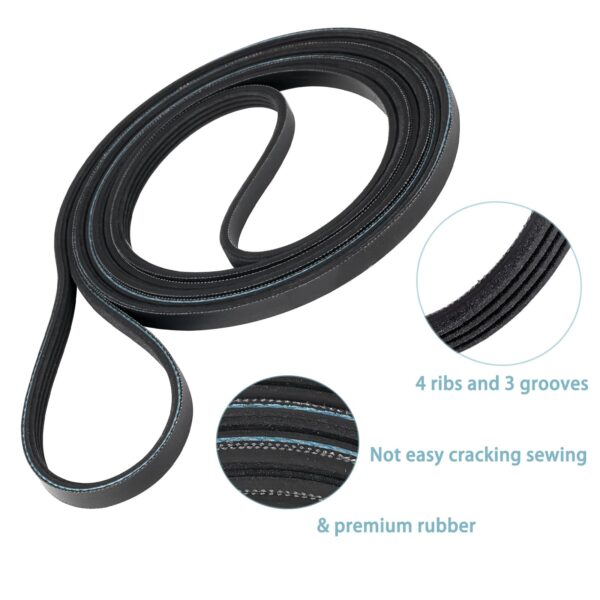 GTD33EASK0WW GTD42EASJ2WW Replacement Dryer Belt for GE GTD42GASJ2WW - Image 2