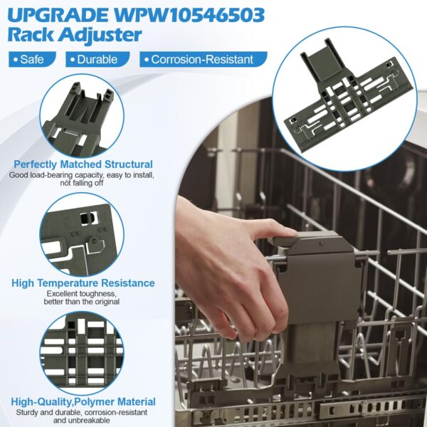 UPGRADED KDTE334GPS0 KDTM354DSS4 KDPE234GPS0 W10306646 Upper Rack Adjuster - Image 4