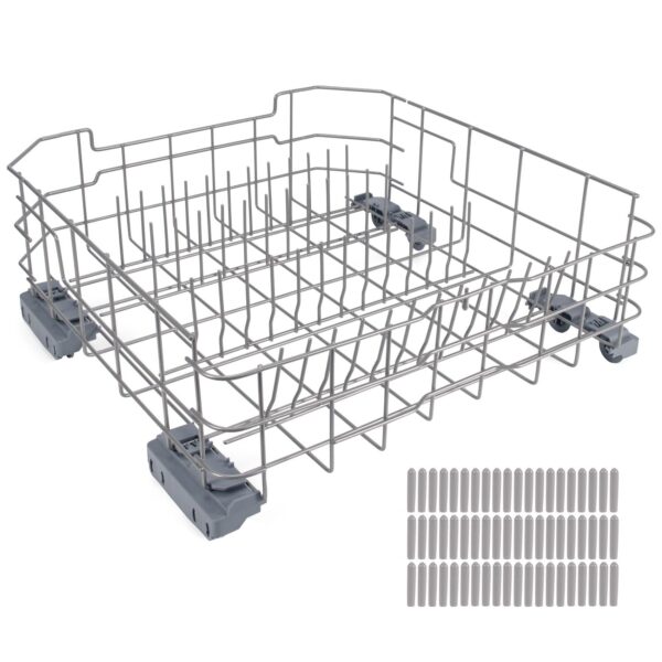 WD28X34744 WD28X26099 Dishwasher Lower Rack Compatible with GE Dishwashers, Replaces WD28X24396, WD28X22659, WD28X28918. Fits Models GDF510PSR3SS, GDF510PSM0SS, GDF510PSMOSS, GDF535PSR0SS, GDF510PSR6SS - Image 2