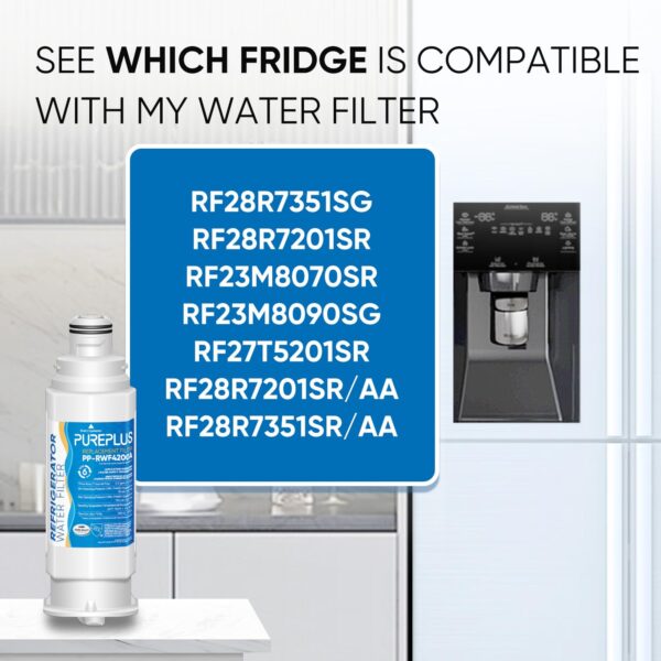 PUREPLUS RWF4200A Water Filter Replacement for Samsung DA97-17376B, 3 Pack - Image 2