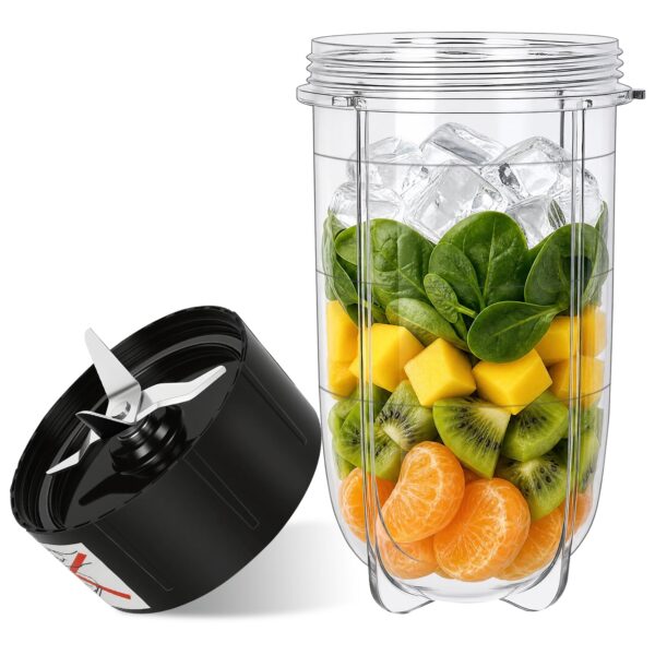 Replacement Parts Set: 16oz Cup+Blade for Magic Bullet MB1001