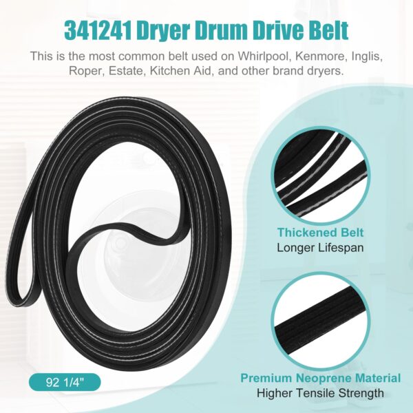 Upgraded 4392065 Dryer Repair Kit Including 691366 Idler Pulley - Image 3