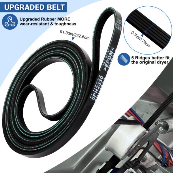 Valchoose Upgraded Maytag Dryer Drum Roller Kit, Replacement Components - Image 4