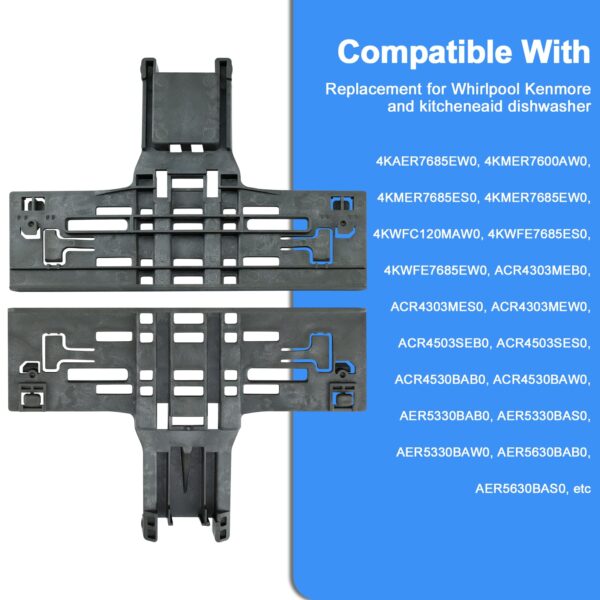 WPW10546503 Top Rack Adjuster Kit Replacement for KitchenAid Dishwasher - Image 3