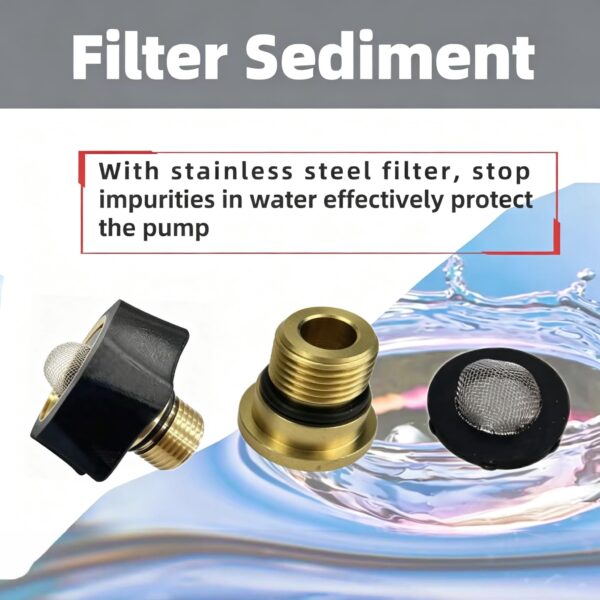 XILEWHZF 7112362 Water Inlet Fitting for Simpson Pressure Washer Pump Parts Compatible, Fits Multiple Pressure Washer Connectors (Copper, 1pc) - Image 2
