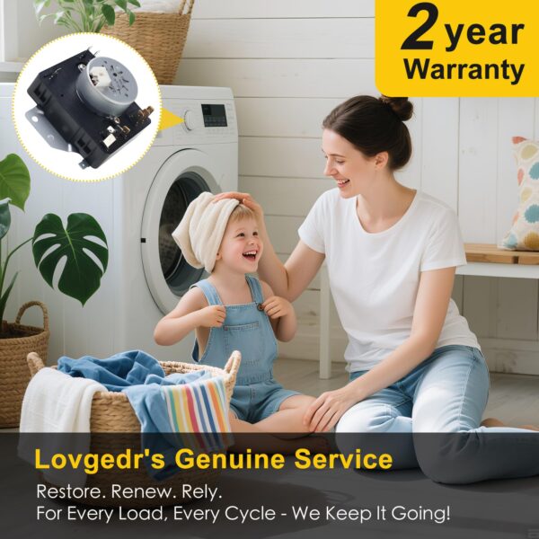 Lovgedr W10185982 WPW10185982 Dryer Timer Replacement - Image 2