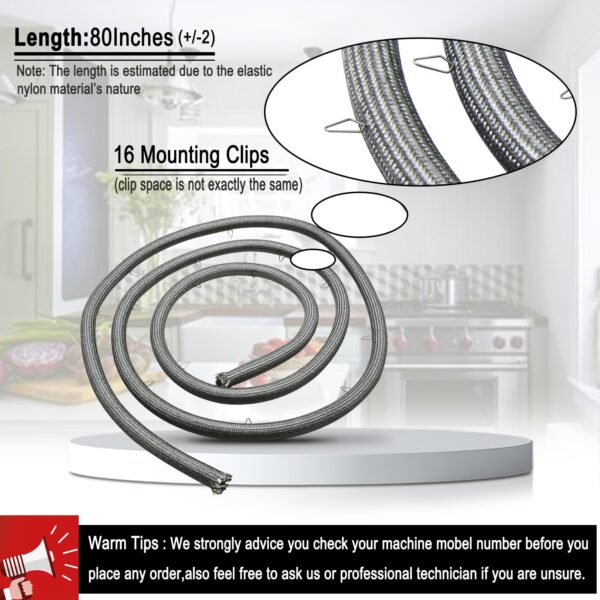 316405000 Range Oven Door Gasket Replaces 316405001 7316405001 - Image 3
