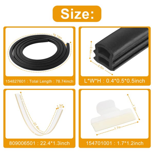 154827601 for Frigidaire Dishwasher Door Gasket Seal Replacement Kit - Image 5