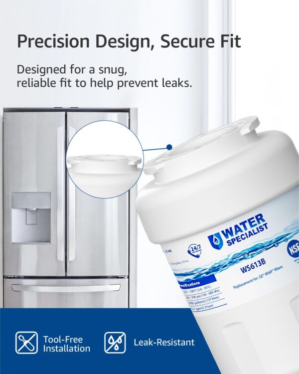 Waterspecialist WS613B Water Filter, Replacement for GE® MWF®, 3 Pack - Image 2