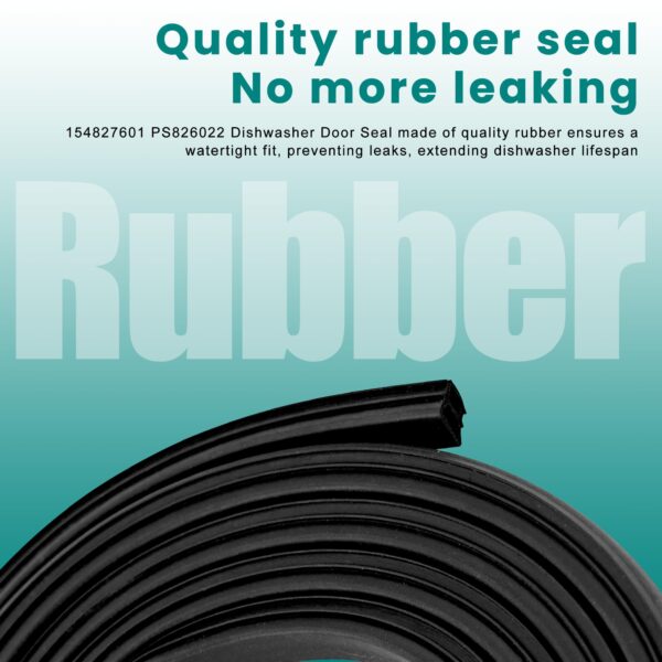 Dishwasher Door Seal Gasket fit for Frigidaire Gallery Kenmore Sears Electrolux Dishwasher Replacement Parts,Kit Includes Door Gasket 154827601,Lower Seal 809006501,Splash Shield 154701001 prime&swift - Image 8