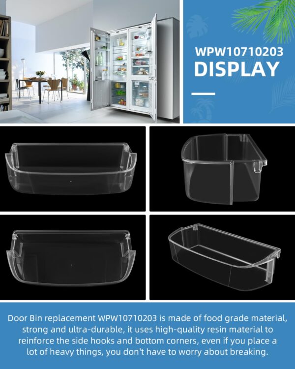 AMI PARTS W10710203 Refrigerator Door Bin 2 Pack - Image 7