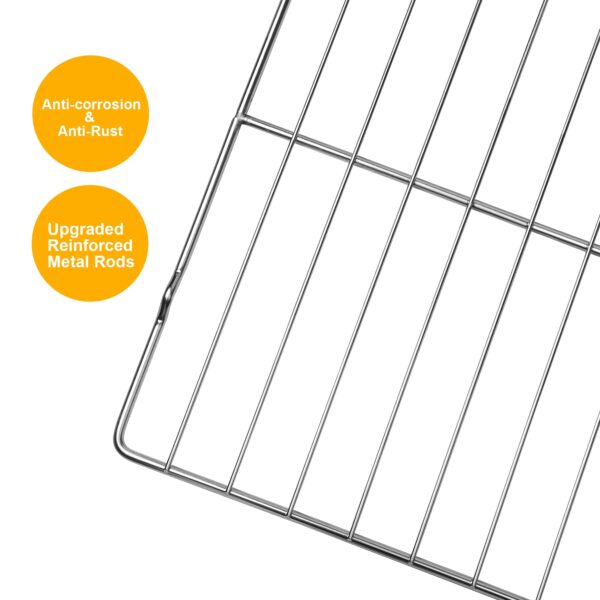 Range Oven Rack WB48T10063, 304 Stainless Steel Replacement Part,Compatible With General Electric,GE,Hotpoint Oven AP4538468,PS2577619,24" x 17",1 Packs - Image 7