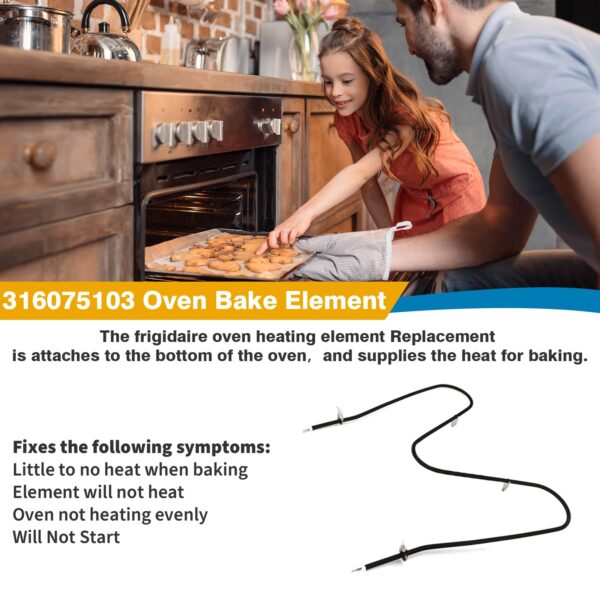 316075103 Oven Heating Element Replacement, 240V 2600W, 19.5" x 18.5" - Image 3
