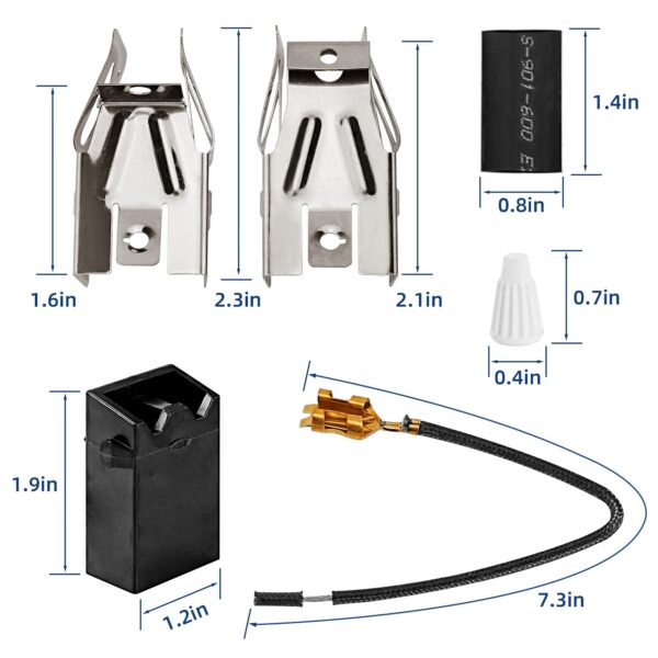 4-Pack Upgraded 330031 Range Burner Receptacle Kit by Romalon Replacement Parts for Whirl-pool, May-tag, Ken-more Range/Stove Replaces 814399, 5303935058, 5301167733 - Image 4