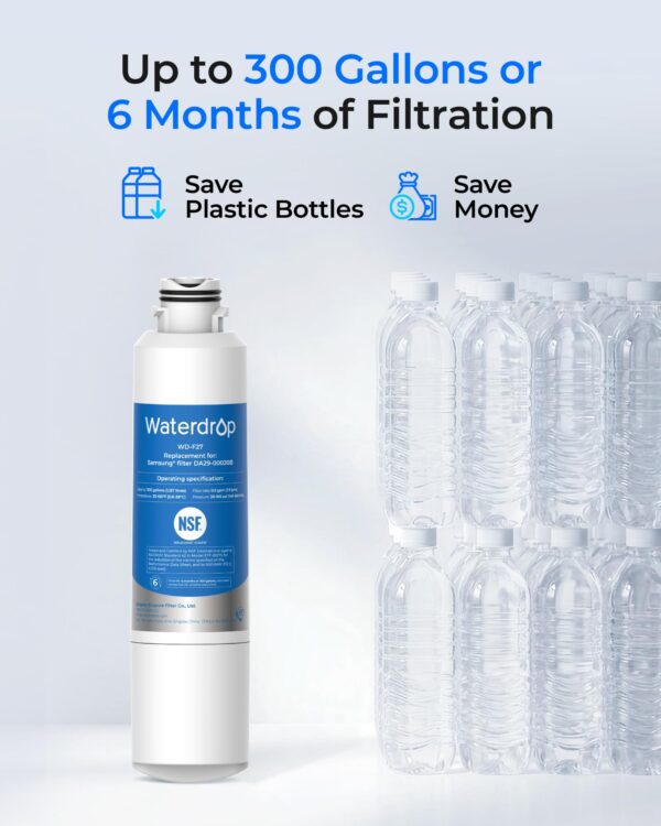 Waterdrop Water Filter, Replacement for Samsung® HAF-CIN/EXP, 3 Pack - Image 3