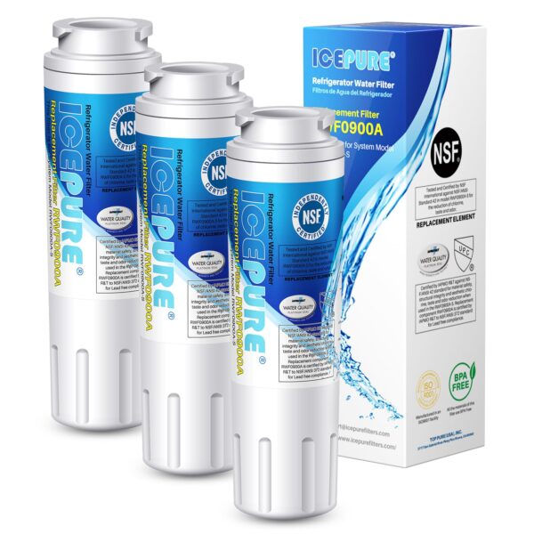 ICEPURE EDR4RXD1 Water Filter Replacement for EveryDrop Filter 4, 3 Pack - Image 2
