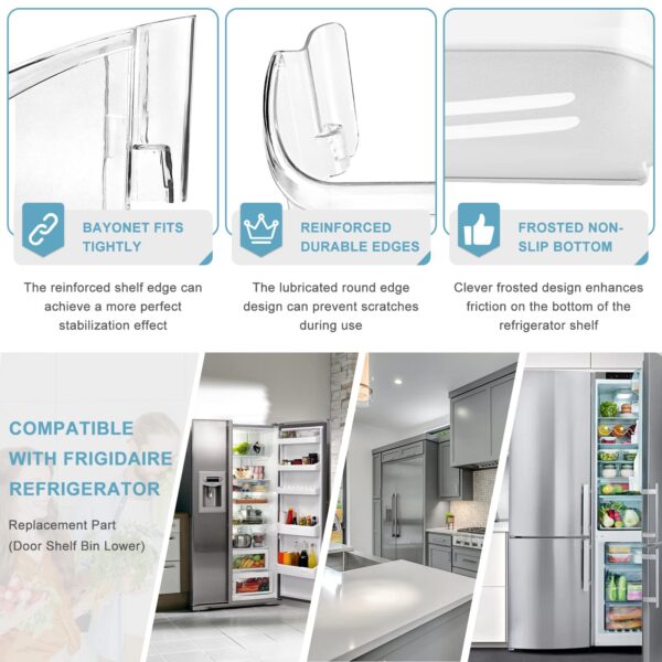 Upgraded 242126602 Refrigerator Door Bin Shelf Replacement Part