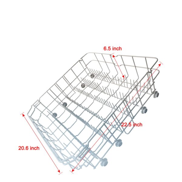 DD82-01384A Dishwasher Lower Rack Replacement for Samsung DW80R2031US, DW80R2031UG, DW80N3030US, DW80N3030UB, DW80N3030UW, DW80M2020US Series – Exact OEM Dimensions 22.5”x20.5” Dishwasher Bottom Rack - Image 3
