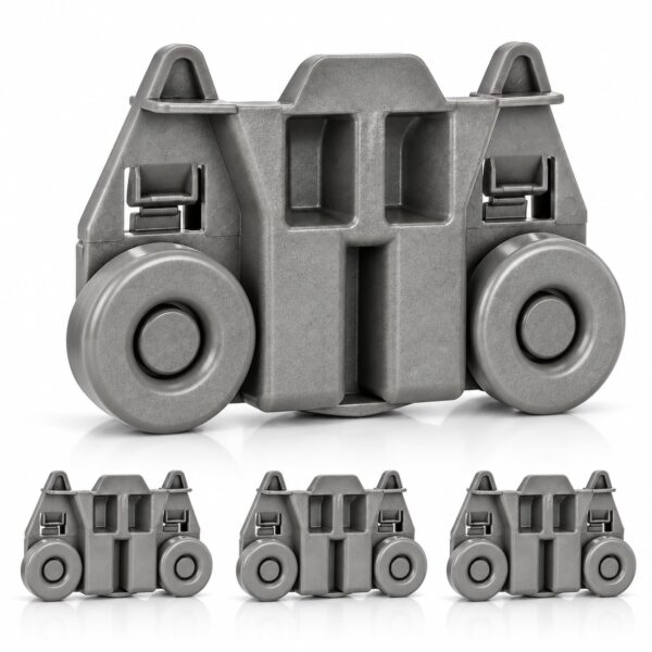 UPGRADED W10195417 (Packs of 4), Dishwasher Wheels Lower Rack For kenmore kitchen aid,WPW10195417