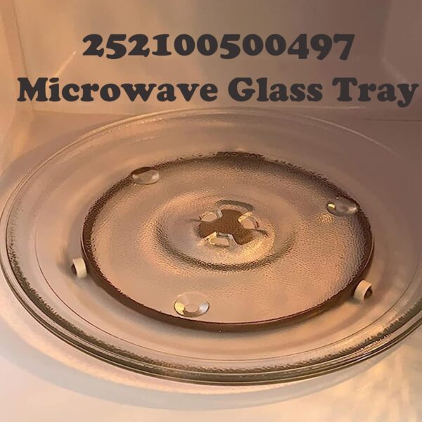 10 1/2 Inches Replacement Microwave Glass Plate Compatible with Hamilton Beach 252100500497, HB-P90D23, Microwave Glass Turntable Compatible with GE, Sunbeam, Emerson P23, Replace Part #252100500497 - Image 6