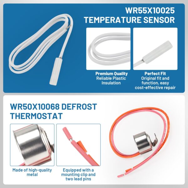 FrigeSwift Upgraded WR51X10055 Refrigerator Defrost Heater Kit - Image 7