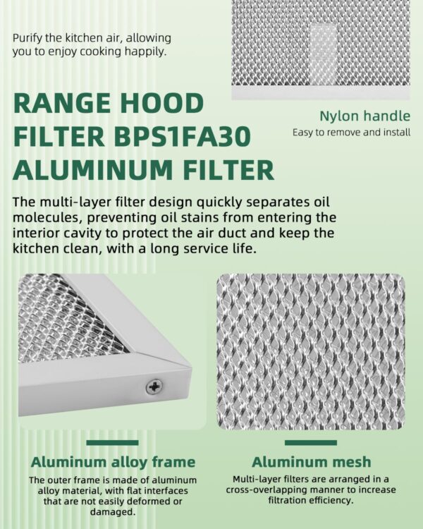 2 Pack Allure Range Hood Filter 11-3/4" x 14-1/4" by AMI PARTS - Image 3