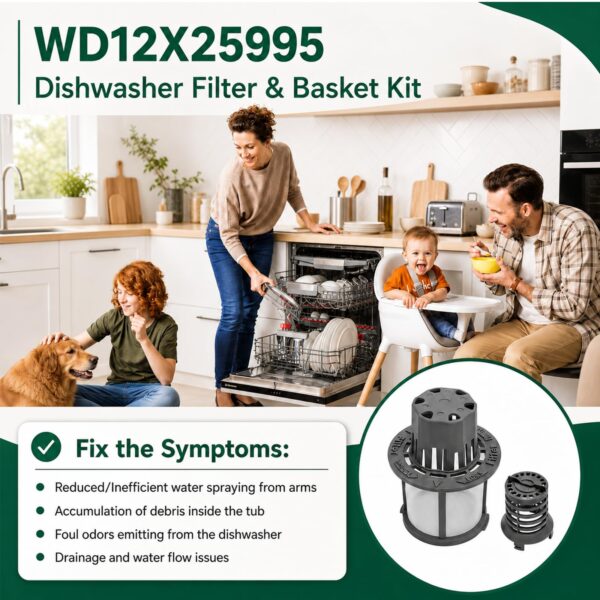 WD12X25995 Dishwasher Ultra Fine Filter and Basket Assembly PS16217023 Part - Image 5