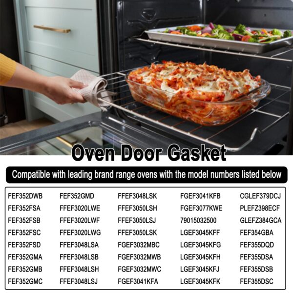 316405000 Range Oven Door Gasket Replaces 316405001 7316405001 - Image 7