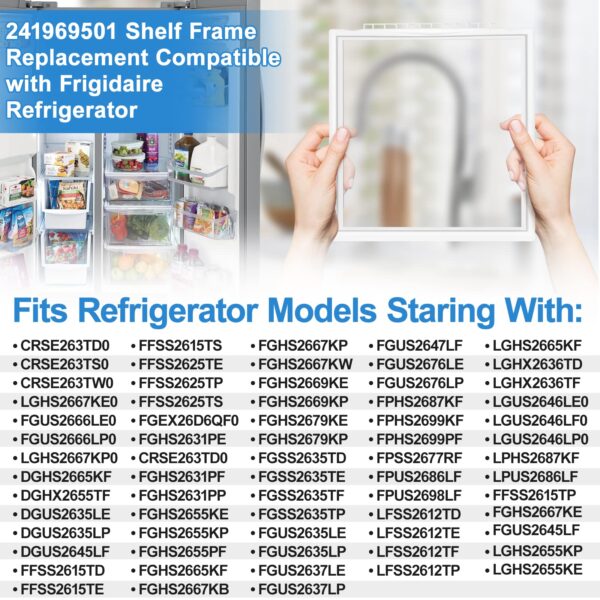 ALVAR 241969501 Shelf Frame for Frigidaire Shelf Replacement FGHS2631PF4A