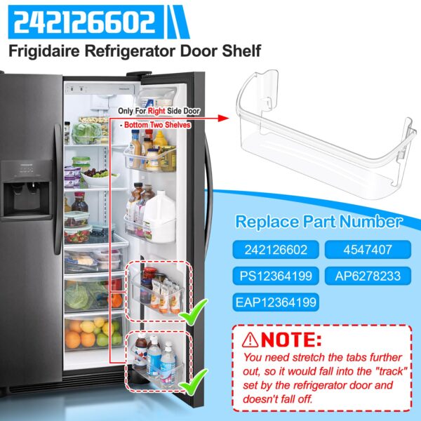 ALVAR 242126602 Refrigerator Door Bin for Frigidaire Door Shelf Replacement - Image 5