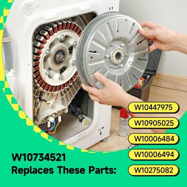 W10734521 Washer Clutch Kit Compatible with Whirlpool Maytag Kenmore Crosley, Slider Kit Replacement Part W10006484 W10006494 W10275082 W10447975 W10905025 - Image 7