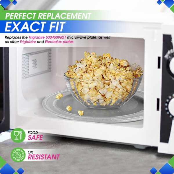 Microwave Plate Replacement 13.5 inch Fits WB39X10032 GE Microwave Turntable Plate - Exact Replacement Microwave Glass Plate For Better Reheating and Cooking - Spinning Dish Tray For Oven - Image 5