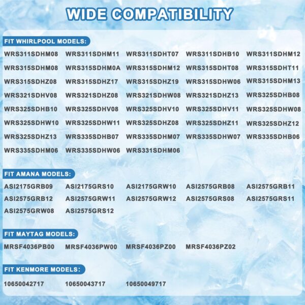 W11700250 W11359448 Ice Maker Assembly Replacement, Replaces W11546935, W11633658, AP7219248, AP7019172, PS17216974, Compatible with Whirlpool, Kenmore, Amana & Maytag Refrigerators - Image 3