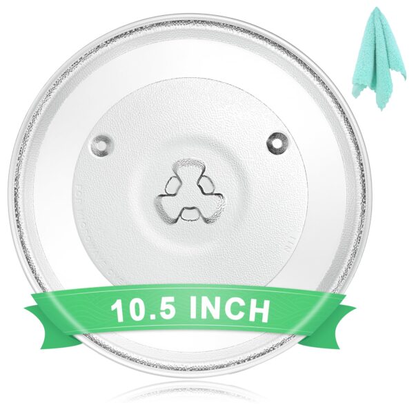 10.5" Universal Microwave Plate Replacement Glass Turntable| Fits LG, GE, Panasonic, Frigidaire, Farberware & More - Image 3