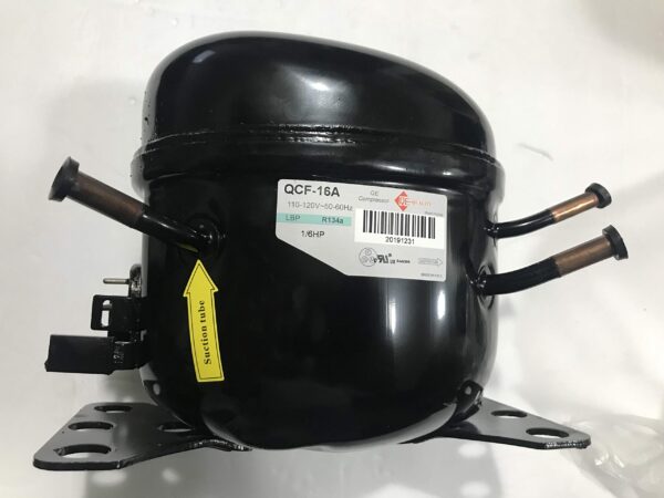 Qe Fractional Refrigerator Compressor 1/6 Hp / 120 V / 50-60 Hz / R134A / Lbp - Image 3