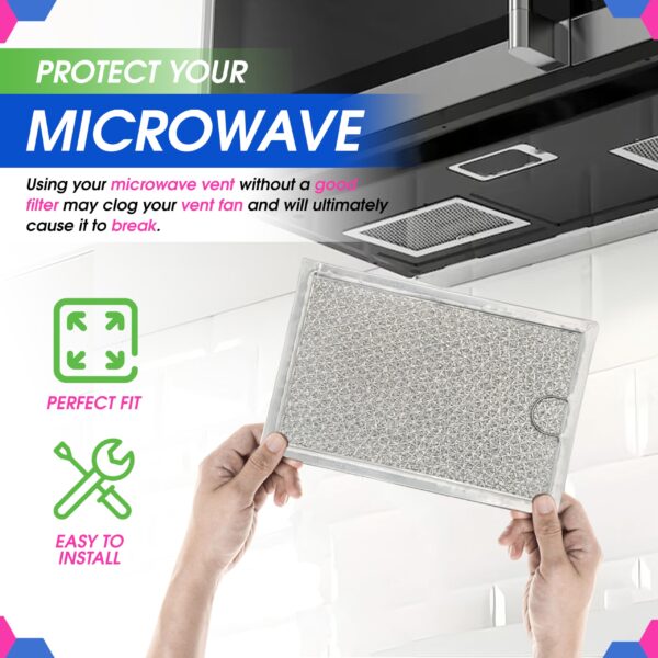 Bagean Microwave Filter 7.6” x 5.1” Fits GE WB06X10309 Oven Grease Filters
