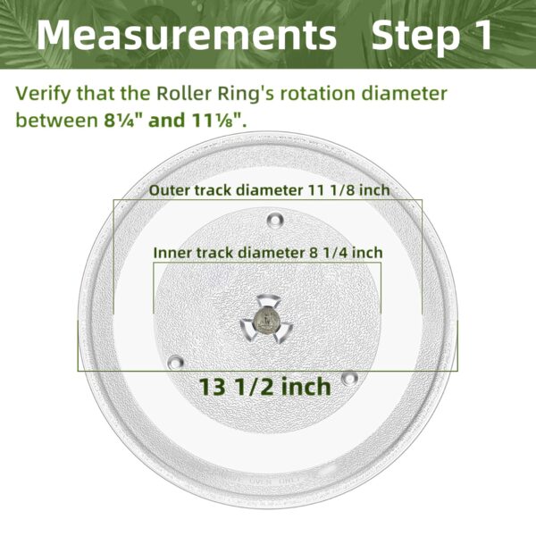 Gemroom 13.5" Microwave Glass Turntable Plate Replacement - Image 3