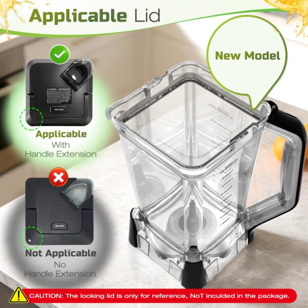 72oz Blender Pitcher Compatible with Ninja BN751 BN801 Blender - Image 3