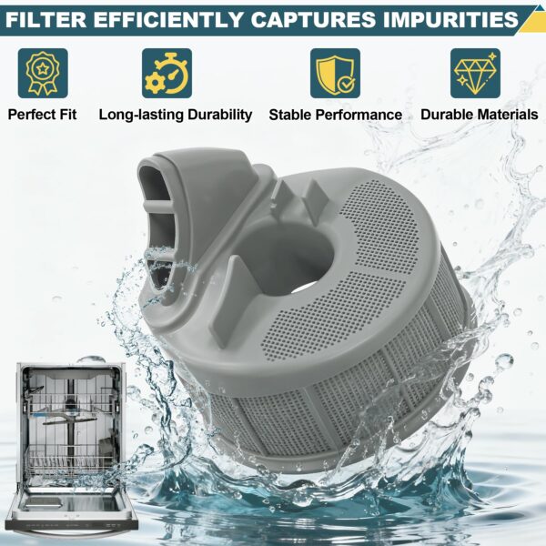 5304506533 Dishwasher Filter Base Compatible With Frigidaire Dishwasher - Image 5