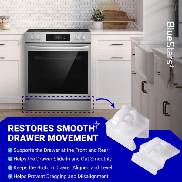 BlueStars 3051162 & 3051163 Range Oven Drawer Glide - 2 Pack - Image 8