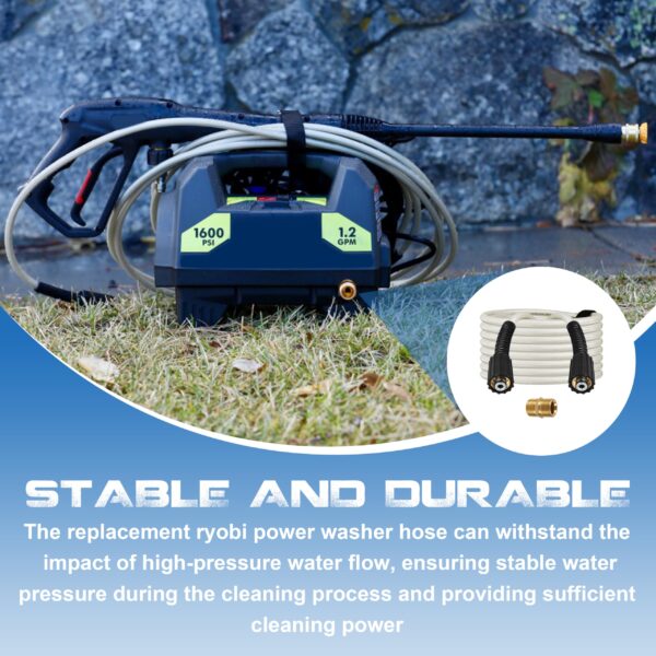 25FT Pressure Washer Hose for Ryobi Power Washer Hose - Image 4