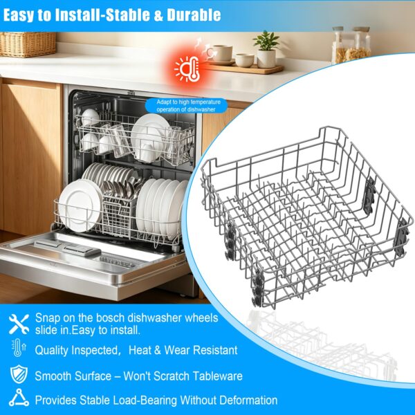 Updated WD28X35779 WD28X30219 Upper Rack for GEDishwasher Rack Replacement - Image 6