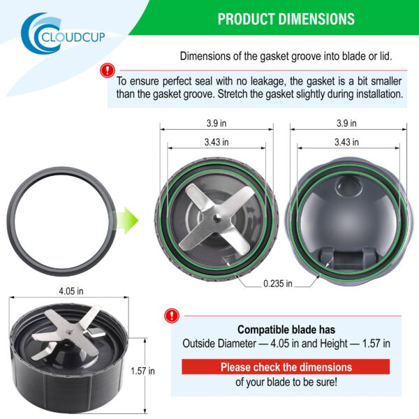Seal Rings Gaskets Replacement for Nutribullet Blender Parts Accessories - Image 5