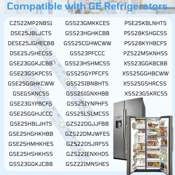 Upgrad WR55X26671 Refrigerators LED Light Board for GE Refrigerator(5 Pcs) - Image 7